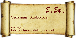 Selymes Szabolcs névjegykártya